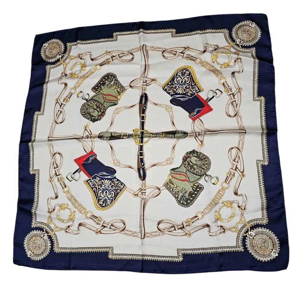 New Square & Belt Pattern Scarf/Bandana